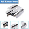 AUCERAMIC Chrome Plated Full Mirror Covers Caps Compatible with 2009-2014