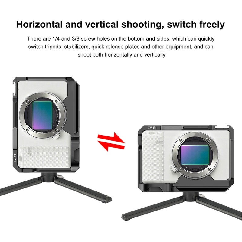 Camera Full Cage for ZV E1 PU3117B Aluminum Alloy Video