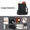 WANDF Drawstring Backpack Sports Gym Bag with Shoes Compartment, Water-Resistant
