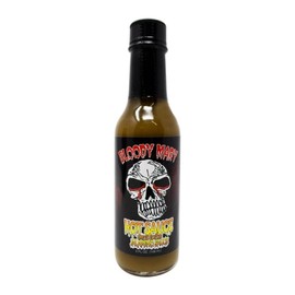 Bloody Mary Jalapeno Hot Sauce 5 Oz. Great Hot Sauce Gift (Skull Label)