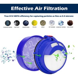 Goodsby 4 Pack Replacement Pre-Motor Filter & Post Motor HEPA Filter for Dyson DC25 Animal Ball Vacuum Cleaner Part # 919171-02 & 916188-06 (Set # 1)