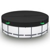 RICHIE 8FT Pool Cover, Round Solar Cover for Above Ground
