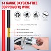 Nilight 30FT 14AWG Oxygen-Free Copper Wire Red Black Electrical Stranded