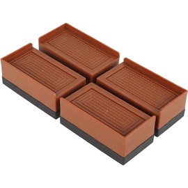 GeRRiT Bed Risers Heavy Duty 2 Inch Furniture Risers for Sofas, Bed Lifts Risers for Bed Frame Wheels, Couch, Bed Lifters for Chair Desk Leg Fridge, Lifts Up to 1,300 Lbs (8 Pairs)