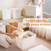 10gal+3gal Large capacity White multifunction storage bin with lid, Set