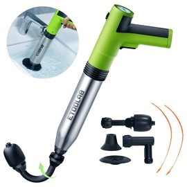 Ersatile High-Pressure Air Drain Blaster Set - Robust Stainless Steel Plungers For Easy Unclogging Of Toilets, Sinks, Bathtubs & Pipes - For Homeowners & DIY Enthusiasts - Perfect For Bathroom & Kitchen Cleaning - Ideal Gift For Housewarming