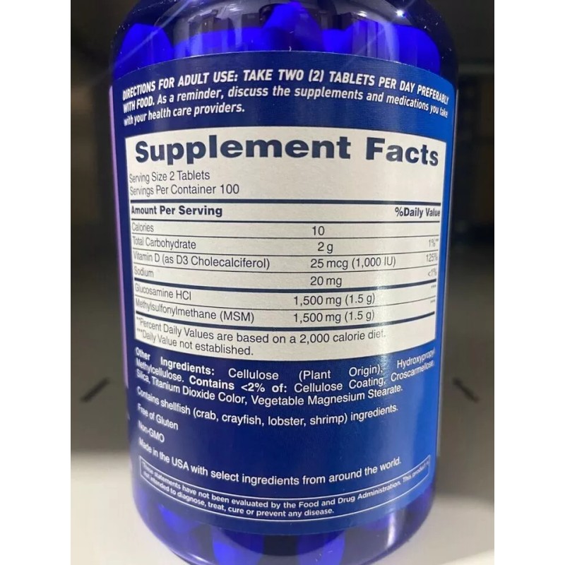 OSTEO BI-FLEX Triple Strength 200 Tablets WITH Glucosamine MSM D3