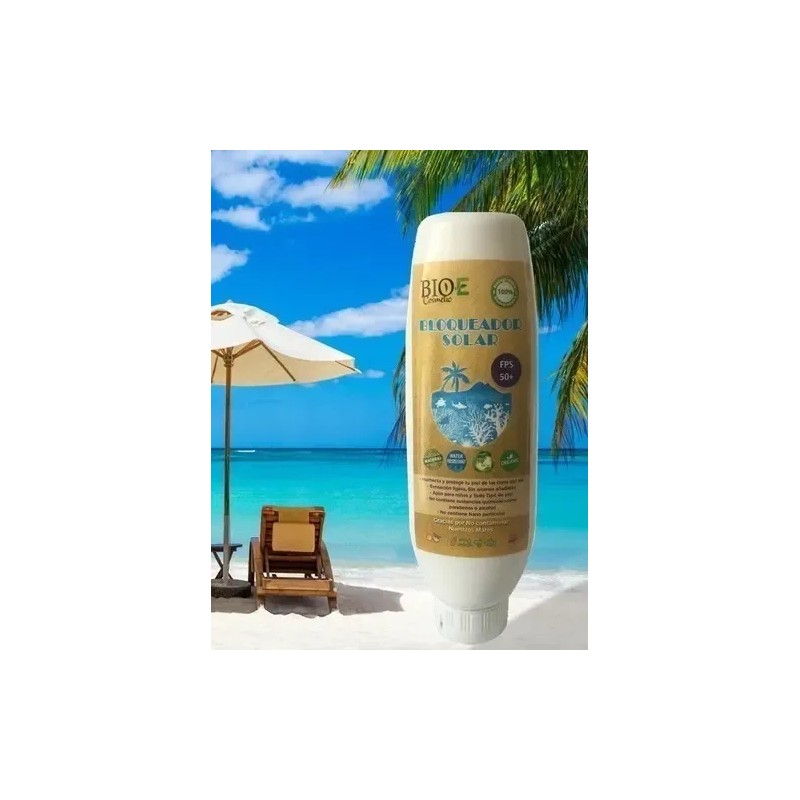 Bloqueador Solar 100%orgánico Protector Biodegradable Spf50