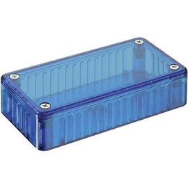HAMMOND 1591CTBU Enclosure, T Series, Translucent, Multipurpose, 120 mm, 65 mm, 40 mm, PC (Polycarbonate), Blue (1 piece)