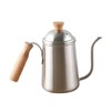 Long Spout Pour Over Coffee Kettle with Wooden Handle 304