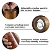 Nedyfix Advanced Acrylic Salt and Pepper Grinder, Wooden Pepper Grinder,