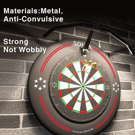 SOLLA LED Foldable Dartboard Light, TOR135 Portable Lighting for All Dartboards, Adjustable Irradiation Angle and Brightness, Professional Illuminated Darts Accessories