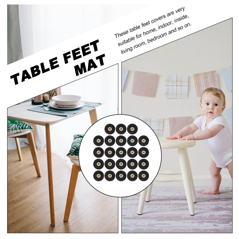 LALAFINA 28sets Chair Feet Sliders Desk Leg Protective Pad Furniture