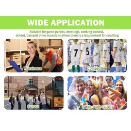 Hitopin 4pcs Electronic Digital Hand Counter, Digital Small Hand Counter for Golf Sports, Electronic Add/Subtract Manual Clicker