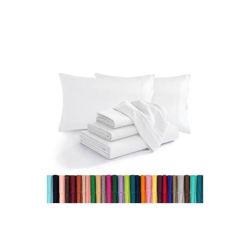 BESPOLITAN INC. 1200 Thread Count 4pc King Size Egyptian Bed