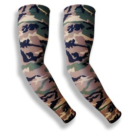 iM Sports SKINGUARDS Skin Protection Full Arm Sleeves + Protects Aging or Thin Skin + UV Protection - Unisex + Made in USA - Green Camo - X-Large/XX-Large - Pair