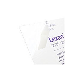 Lexan Sheet - Polycarbonate - .030" - 1/32" Thick, Clear, 12" x 12" Nominal - 8PACK (Genuine LEXAN Brand)
