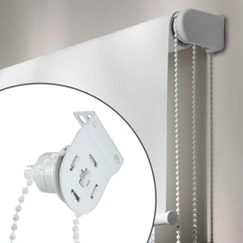 Selyse 32 mm Roller Blind Fittings Repair Kit with Clamping Support, Chain Holder and Screws for Window Blinds and Blinds, Replacement Parts for Roller Blind Couplings and Blackout Roller Blinds