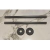 Radiator Pipe Covers & Collars - Pair Anthracite 15mm Pipe