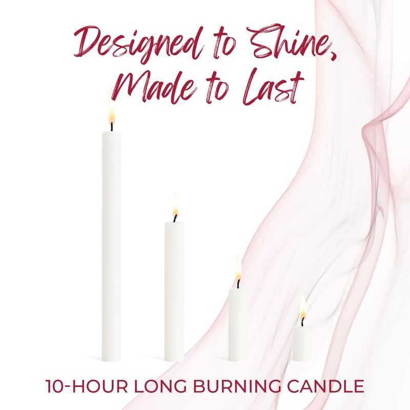 Biedermann & Sons 2 Pack Tall Taper Candles - Unscented