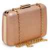 Caspar TA529 Elegant Women's Snake Skin Box Clutch Bag Evening