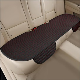 Funda de asiento de coche para asientos traseros, protector largo y cómodo para asientos traseros con bolsillo de almacenamiento, antideslizante y transpirable, cojín de asiento inferior de
