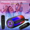 Karaoke Machine for Adult Kids, Waterproof Wireless Portable Bluetooth Speaker
