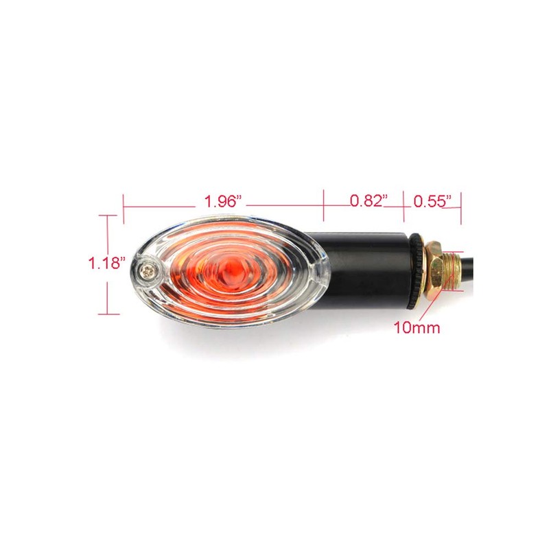 SFONIA 4pcs Motorcycle Indicator Light 12V Indicator Lights Motorcycle Indicator