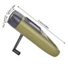 Hand Crank Solar Powered Rechargeable LED Flashlight, Survival Gear Self
