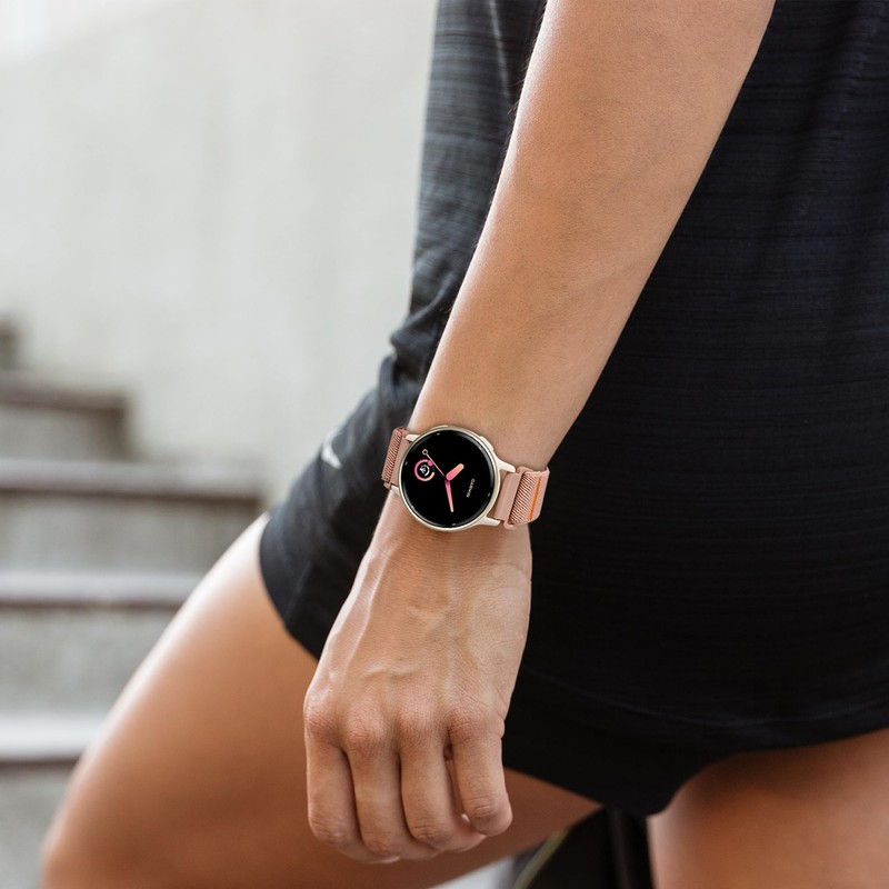 Sunnyson 20mm Stretchy Bands Compatible with Garmin Vivoactive 5/6/Forerunner 55/165,