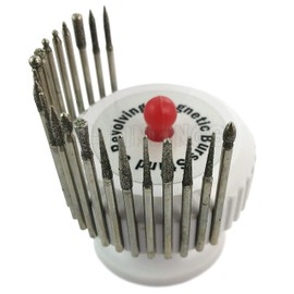 Jewellers Tools Magnetic Revolving Burs Stand : Rotary Burr Bur Drill Holder Organiser Stand Tool (165)