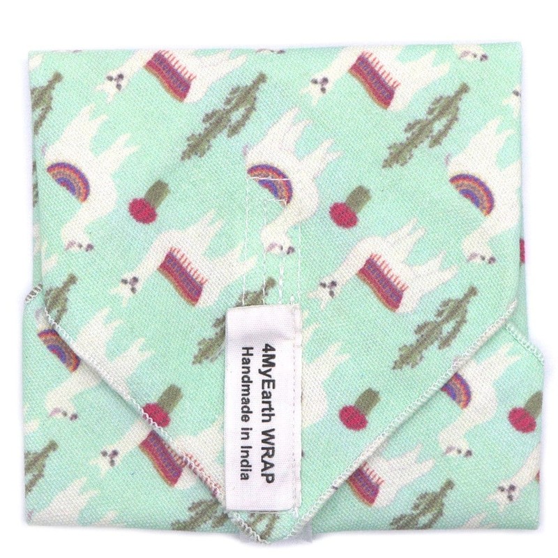 4MyEarth Reusable Cotton Sandwich Wrap, Ocean Life