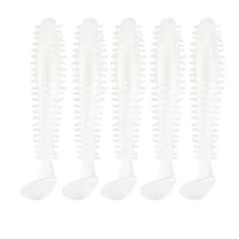 Spikey fishing lures 58mm Drop shot jig soft rubber shad for perch pike trout (WHITE GHOST)