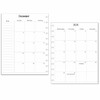 2025-2026 Monthly Calendar Refills for Letter, Junior, Classic, Skinny, Mini