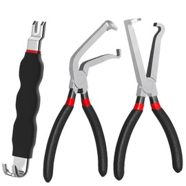 3pcs Electrical Disconnector pliers, 8" Automotive Tools Electrical Connector Separator Pliers for Cars, Plug Pliers,Terminal Removal Tool, Fuel Line Petrol Clip Pipe Hose Disconnect Tools