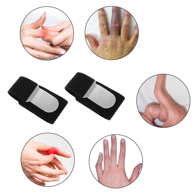 FunnAura 10PCS Pinky Finger Splints, Breathable Finger Straps for Broken