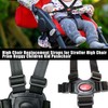 Baby High Chair Straps - Black Adjustable 5 Point Harness
