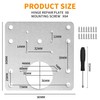 8 pcs Hinge Repair Plate Kit for Cabinet Door Hinge
