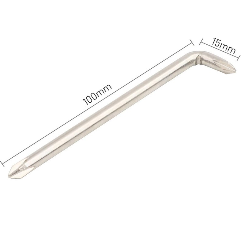 ２Pcs Double Head 5mm PH1 Phillips Screwdriver Right Angle Offset