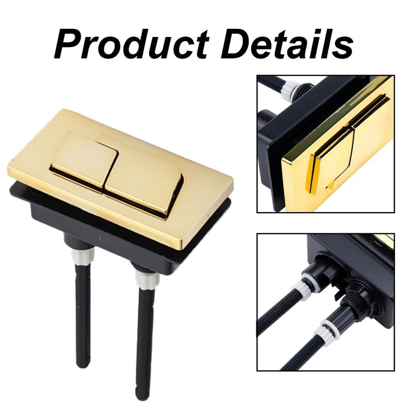 Rectangle Toilet Tank Knob - 65mm Double Flush Toilet Tank