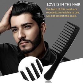 NRETRU 10PCS Professional Barberology Hair Comb Set Black, Styling Comb Hair Brush Set Hair Comb for Men,Perfect for Parting, Teasing, Hairdressing, and Everyday Styling