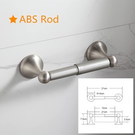 BGL Bathroom Hardware Set Brushed Nickel Adjustable Expandable Bath Towel Bars Bathroom Accessory Set Towel Racks 8-Pieces Wall Mount