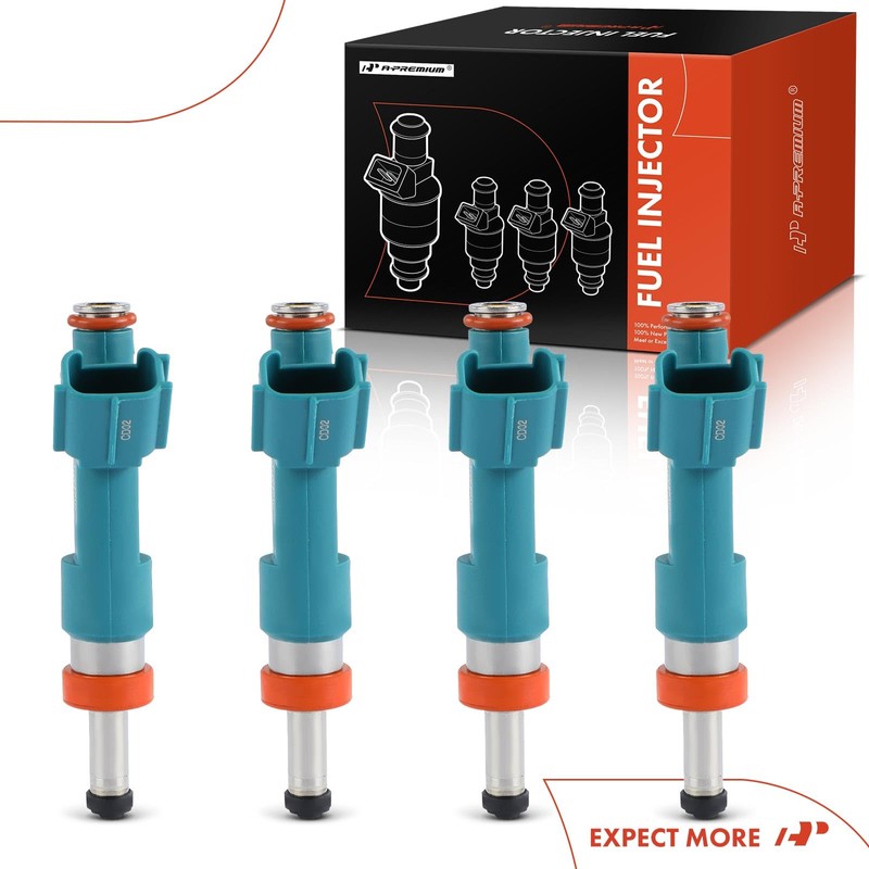 A-Premium Set of 4 Fuel Injectors Compatible with Toyota Prius