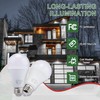 2 Pack LED Garage Door Opener Bulbs, 4000K, White, Compatible