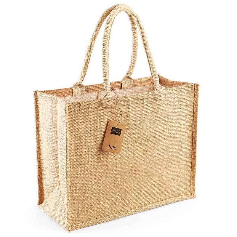Westford Mill classic jute shopper, natural, 42 x 33 x