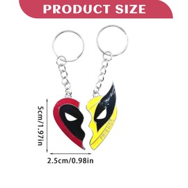 XQMMGO Dead Figure Mask Model Key Ring Figures Anime Mask for Men Birthday Gift Fashion Accessories, Keychain