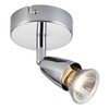 Endon Lighting 43277 Amalfi Single 50W Chrome Effect Plate Indoor