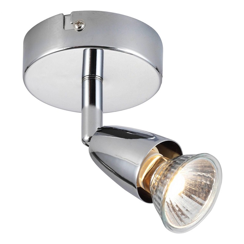 Endon Lighting 43277 Amalfi Single 50W Chrome Effect Plate Indoor