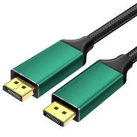 Daoistek 16K DP 2.1 Cable 6.6 Feet 80G 4k 240hz 5k 240hz 8k 120hz kvm Switch 2 Monitors 2 Computers displayport Cable 4k 240 hz dp kvm Switch Cable 4k 240hz kvm Switch dp Cable 4k 240hz (3 * 1)