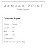 JamJar Print Cream Coloured Paper | 100 Sheets A4 120gsm